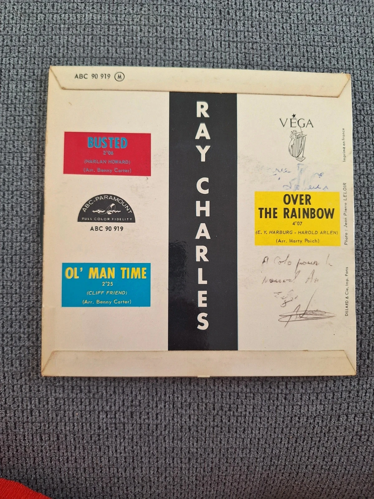 Vinil 45 rotações Ray Charles Busted – photo 2